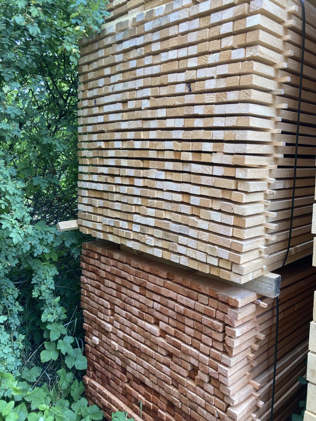 Střešní latě - 40×60 mm - neimpregnované