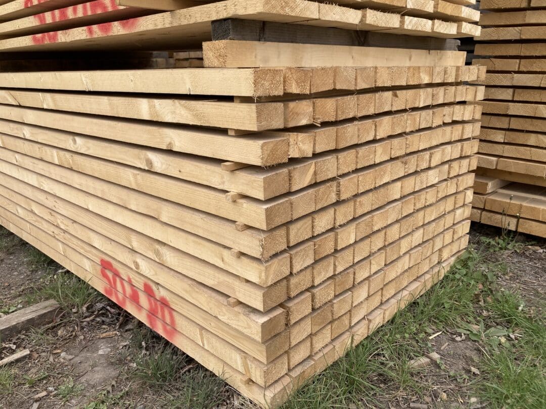Stavební hranoly - 3 m / 4 m - 50 x 80 mm
