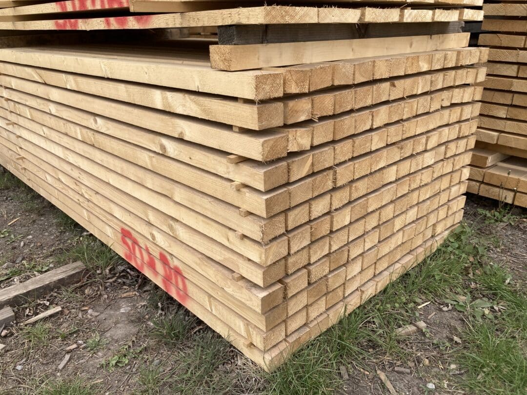 Stavební hranoly - 3 m / 4 m - 50 x 80 mm
