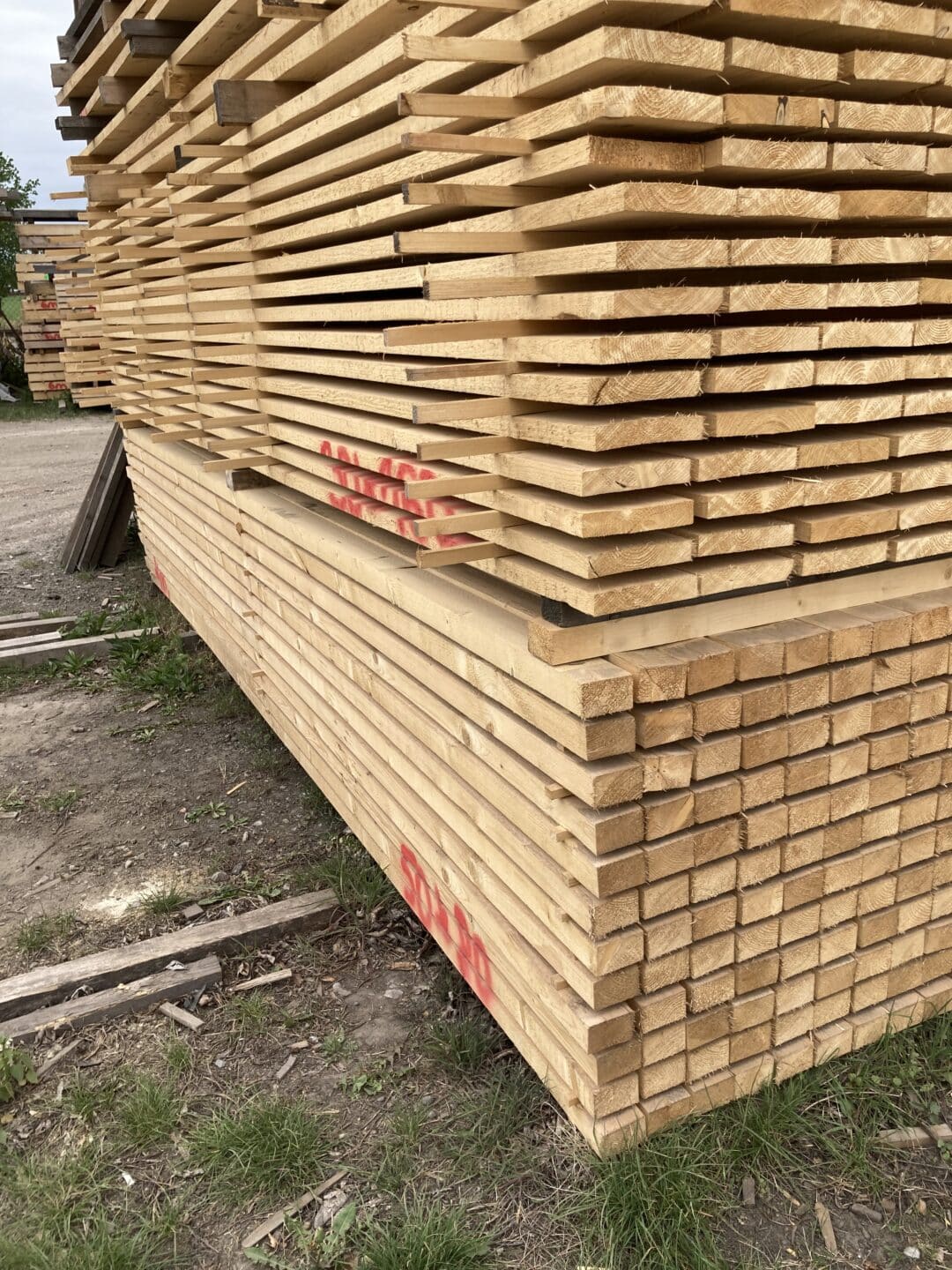 Stavební hranoly - 3 m / 4 m - 50 x 80 mm