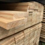 Hoblovaná prkna modřín (plotovky) - 19×110 mm - délka 2,7 m a 1,83 m